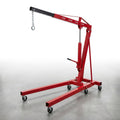 Hydraulic Engine Hoist Built for Heavy Duty Lifting, 2 Ton Capacity, Foldable Frame, Telescopic Boom