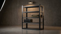 72 In. H 5-Tier Metal Shelves 2000 Lbs. Heavy Duty Storage Shelve Adjustable Garage Shelf Industrial Shelving Unit-Black — Lifestyle