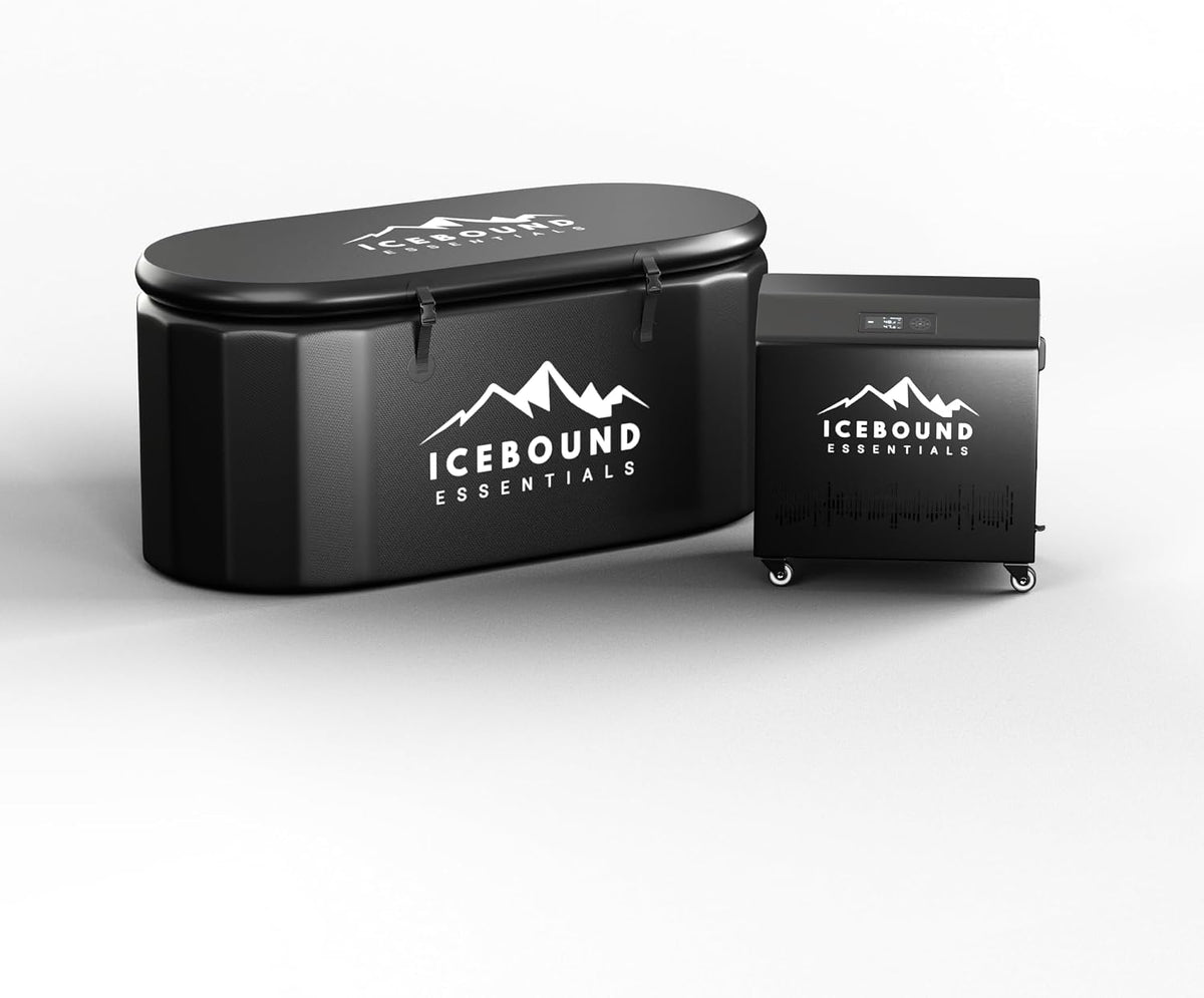 Inflatable Cold Plunge Tub - XL, Black - 150 Gallon Ice Bath - Chiller Compatible – Inflatable