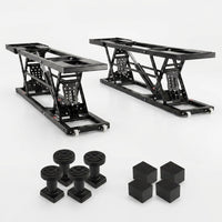 Car Lift, 25.6 Max. Height, 5, 000 LBS Capacity Portable Car Lift, with Extended-Length Plates, Heavy-Duty Carbon Steel Truck Lift with 120V Power Unit, Auto Car Jack Lifts for Home Garage Shop — Studio Shot