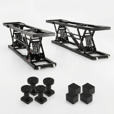Portable Car Lift Built to Handle 5,000 LBS, 25.6 Max Height, Heavy-Duty Carbon Steel, 120V Power Unit