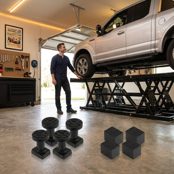 Portable Car Lift Built to Handle 5,000 LBS, 25.6 Max Height, Heavy-Duty Carbon Steel, 120V Power Unit