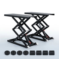 Car Lift, 7,000 LBS Capacity Portable Car Lift, with Extended-Length Plates, 26.8' Max. Height, Heavy-Duty Carbon Steel Truck Lift with 120V Power Unit, Auto Car Jack Lifts for Home Garage Shop — Studio Shot