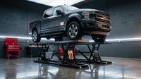 Car Lift, 7,000 LBS Capacity Portable Car Lift, with Extended-Length Plates, 26.8' Max. Height, Heavy-Duty Carbon Steel Truck Lift with 120V Power Unit, Auto Car Jack Lifts for Home Garage Shop — Lifestyle