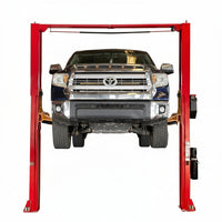 Two Post Car Lift Built to Handle 12,000 Lbs, Steel Construction, Dual Hydraulic Chain Drive, 167 Inch Height