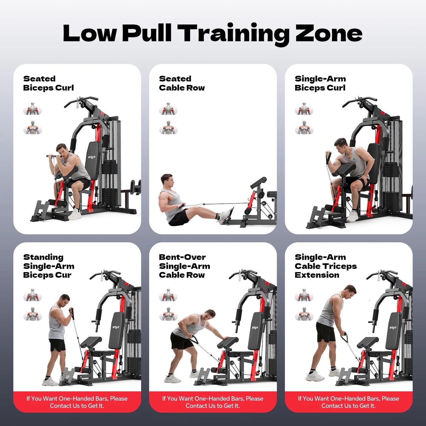 Home Gym, Workout Station with 148LBS Weight Stack, Multifunctional Home Gym Equipment, Exercise Equipment for Full Body Strength Training