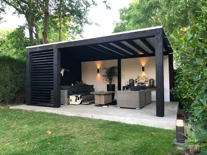 Outdoor Waterproof Pergola Aluminium Motorized Louvered Pergola Canopy Exterior Gazebo Bioclimatic Pergolas Shading Gazebo