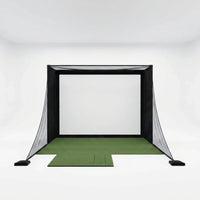 Golf Simulator Enclosure Designed for Indoor Practice, 4:3 Impact Screen, Aluminum Frame, Double-Layer Protection