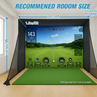 Golf Simulator Enclosure Designed for Indoor Practice, 4:3 Impact Screen, Aluminum Frame, Double-Layer Protection — product view 14