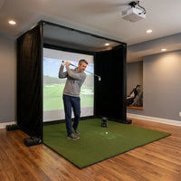 Golf Simulator Enclosure Designed for Indoor Practice, 4:3 Impact Screen, Aluminum Frame, Double-Layer Protection — product view 2