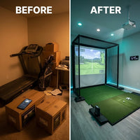 Golf Simulator Enclosure Designed for Indoor Practice, 4:3 Impact Screen, Aluminum Frame, Double-Layer Protection — product view 4
